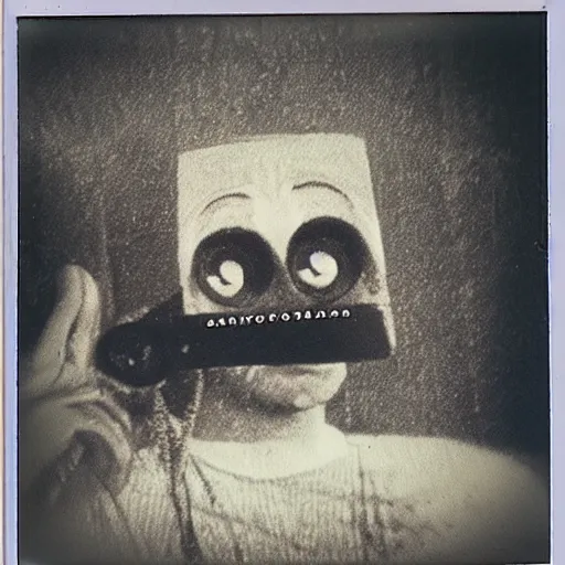 Image similar to horrific monster caught on polaroid