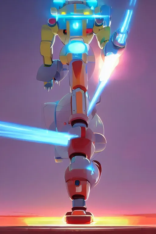 Image similar to metabots medabots medarotto medarot robot minimalist comics, behance hd by jesper ejsing, by rhads, makoto shinkai and lois van baarle, ilya kuvshinov, rossdraws global illumination ray tracing hdr radiating a glowing aura