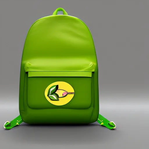 Prompt: a banana with a green backpack, photorealistic, 8 k