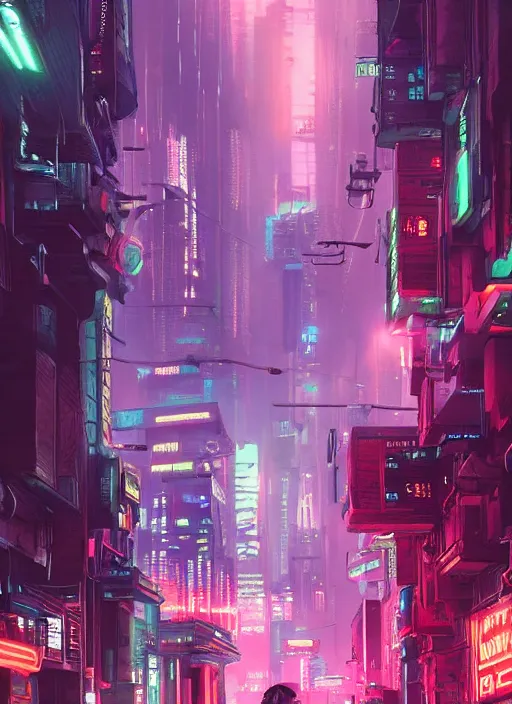 Prompt: portrait, Street view scifi cyberpunk City, bill Boards, neon signs, dramatic lighting, cinematic, establishing shot, extremly high detail, photo realistic, cinematic lighting, post processed, concept art, artstation, matte painting, style by eddie mendoza, raphael lacoste, alex ross