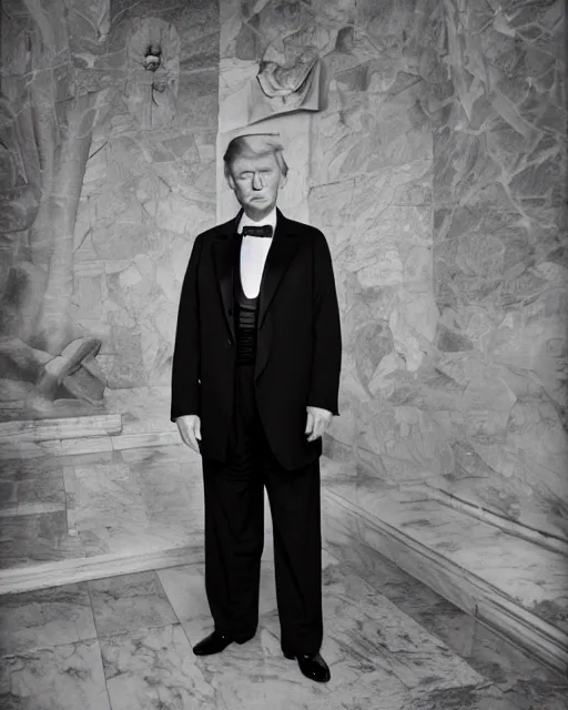 Prompt: a portrait photograph of Donald Trump as Abraham Lincoln, DSLR photography