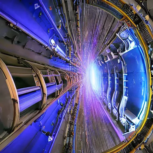 Prompt: cern portal opening rip in dimension