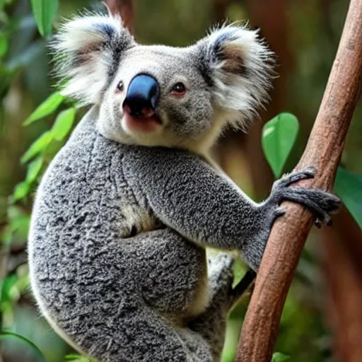 Image similar to Koala-Armadillo Hybrid