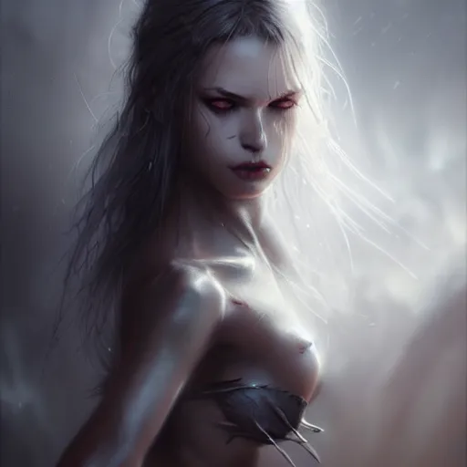 Image similar to femme fatal, character portrait, sharp, digital matte painting, art by luis royo, greg rutkowski, wlop, dramatic lighting, trending on artstation