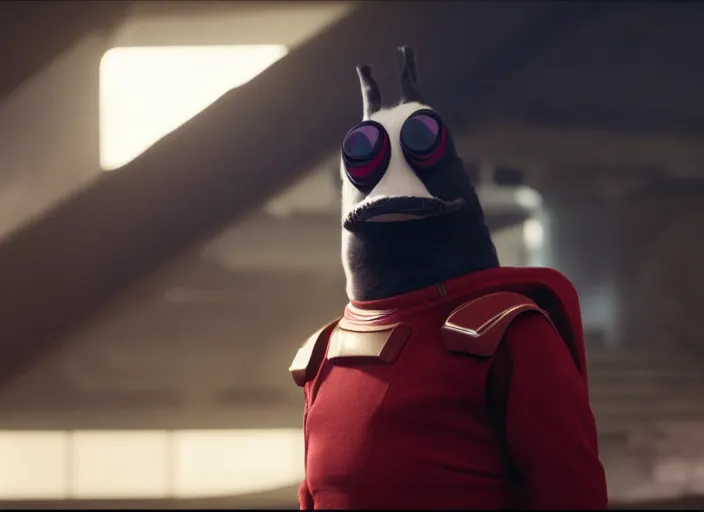 Image similar to film still of nibbler in the new scifi movie, 4 k