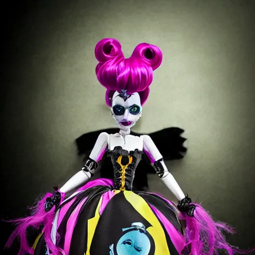 Image similar to monster high haunt couture doll in box, photography, hd, award winning photo.