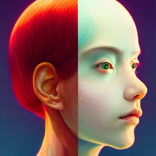 Image similar to translucent skin, subsurface scattering :: by Martine Johanna and Simon Stålenhag and Chie Yoshii and Casey Weldon and Guillermo del toro :: ornate, dynamic, particulate, rich colors, intricate, elegant, highly detailed, centered, artstation, smooth, sharp focus, octane render, 3d