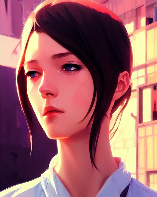 Image similar to karl - heinz urban!!!, fine - face, audrey plaza, realistic shaded perfect face, fine details. anime. realistic shaded lighting poster by ilya kuvshinov, magali villeneuve, artgerm, jeremy lipkin and michael garmash and rob rey