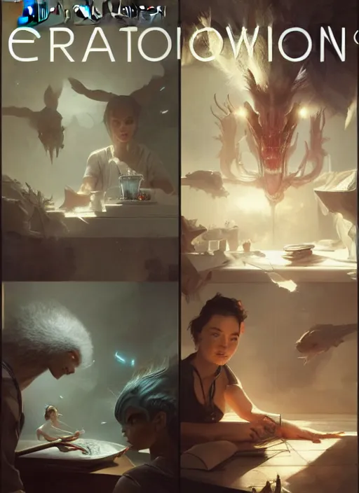 Prompt: how far will evolution go, photorealistic by michael komarck, greg rutkowski, victo ngai, artgerm, willem claesz heda and j. dickenson