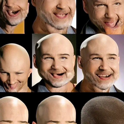 Prompt: bald, bald, bald, bald, bald, bald, bald, bob ross