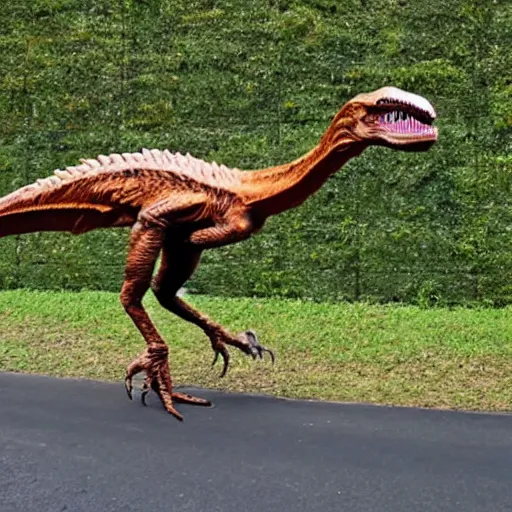 Image similar to a velociraptor in Curitiba