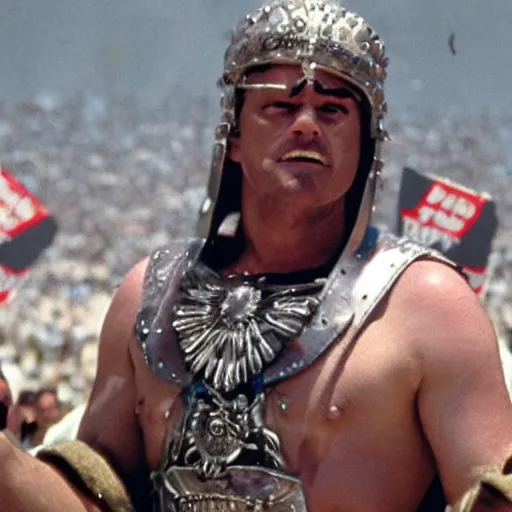Prompt: bernie sanders in the gladiator