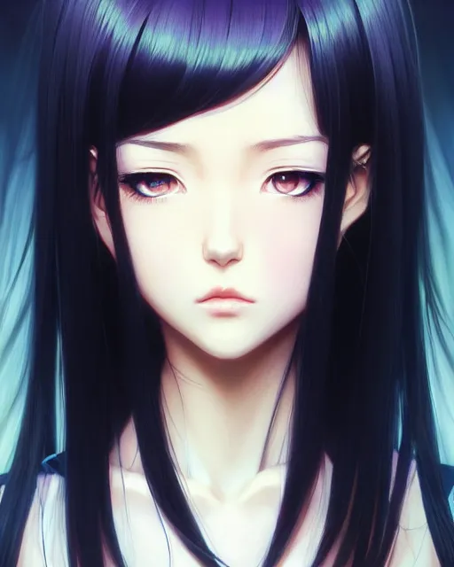 Image similar to !dream portrait Anime very very very cute girl, pretty face, realistic shaded Perfect face, fine details. Anime. realistic shaded lighting by Ilya Kuvshinov krenz cushart katsuhiro otomo ghost-in-the-shell, magali villeneuve, artgerm, rutkowski Jeremy Lipkin and Giuseppe Dangelico Pino and Michael Garmash and Rob Rey