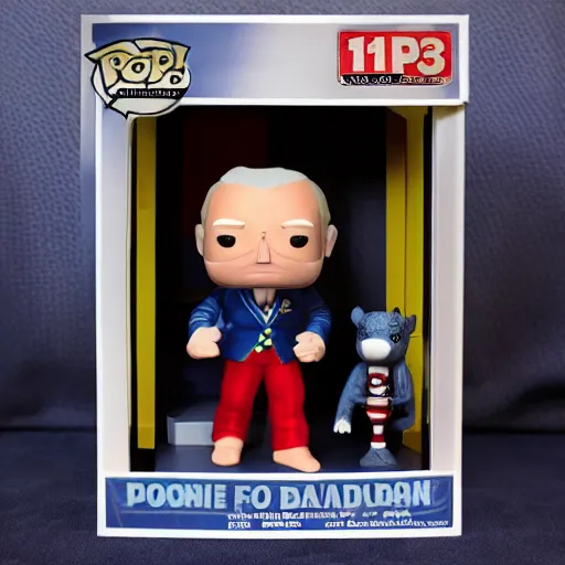 Prompt: “joe Biden wearing pajamas” Funko Pop, figurine, 24mm lens, high resolution 8k, studio lighting