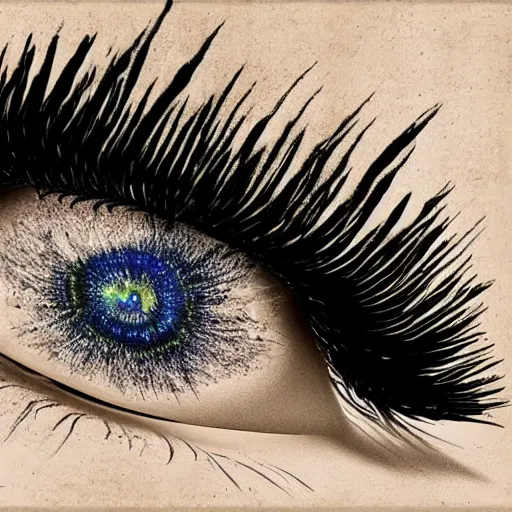 Prompt: a mascara elemental, whirling energy made of mascara ( dramatic, cinematic, digital fantasy art )