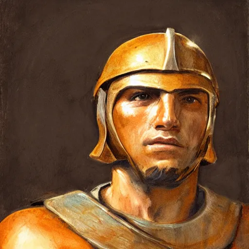 Prompt: a portrait of a spartan soldier
