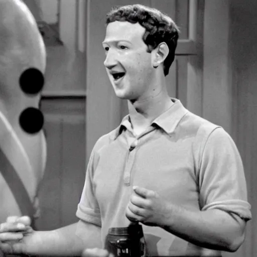 Image similar to mark zuckerberg in i love lucy ( 1 9 5 1 )