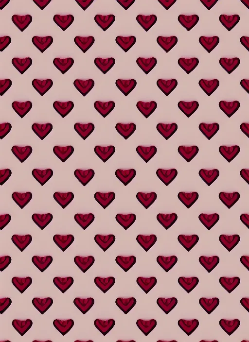 Prompt: simple repeating heart grid pattern seamless