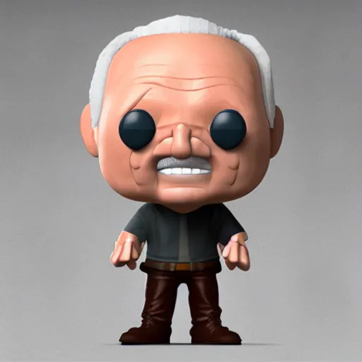 Prompt: bleary eyed werner herzog as a funko pop. 3 d render, 8 k, corona renderer, ray tracing