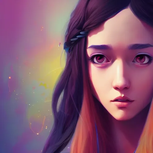 Image similar to portrait of a beautiful hippie, art by lois van baarle and ross tran and sam yang and ilya kuvshinov and guweiz, digital art, high detail, sharp focus, unreal engine 5, trending on artstation, deviantart, pinterest, 4 k uhd image