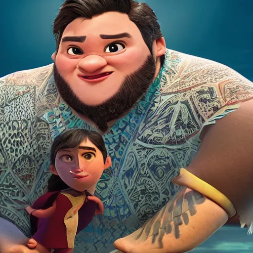 Image similar to portrait photo of harry potter in moana, color, studio lighting