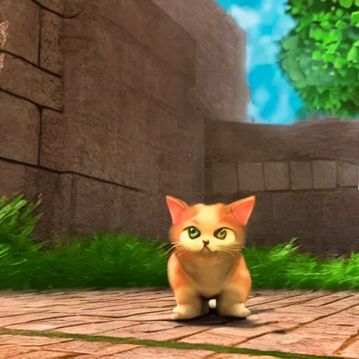 Image similar to A cat in Super Smash Ultimate HDR