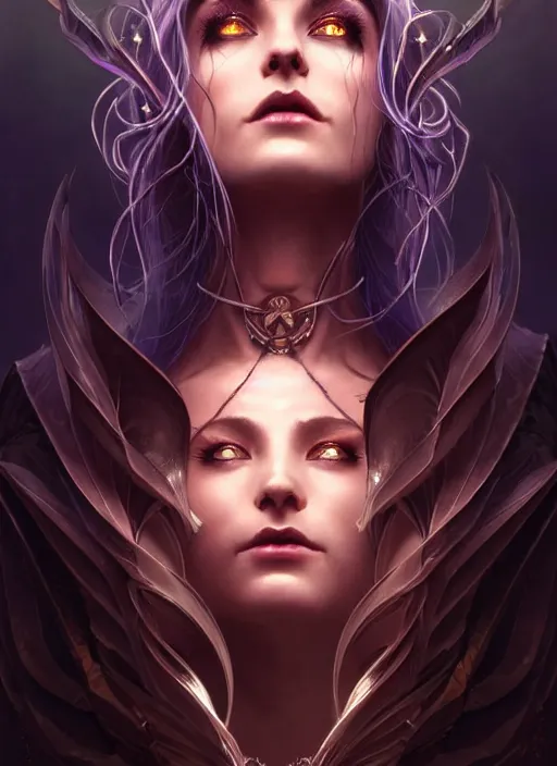 Image similar to a beautiful cinematic female Necromancer Sorceress, galatic shamen with Quantum energy fantasy, fantasy magic, undercut hairstyle, dark light night, intricate, elegant, sharp focus, illustration, highly detailed, digital painting, concept art, matte, art by WLOP and Artgerm and Greg Rutkowski and Alphonse Mucha, masterpiece