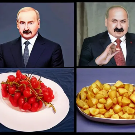 Prompt: Alexander Lukashenko as a potato