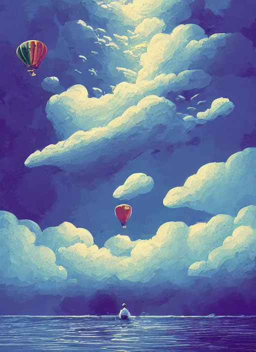 Image similar to A breaching whale made of clouds in the sky, hot air balloons with people, digital painting by Alena Aenami, Alena Aenami, Alena Aenami, Muhammad Nafay, Jordan Grimmer, Studio Ghibli, wonderous, serene, intricate, elegant, beautiful, highly detailed, artstation, concept art, sharp focus, illustration, cinematic lighting, cgsociety, 8k, high resolution, hyperdetailed, trending on artstation