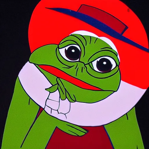 Image similar to pepe in casino