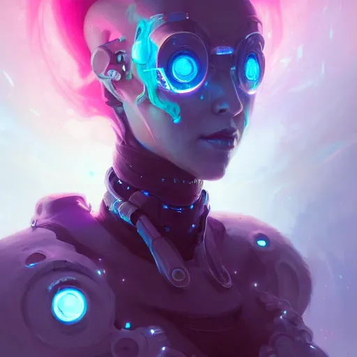 Prompt: a portrait of a beautiful cybernetic necromonger, cyberpunk concept art by pete mohrbacher and wlop and artgerm and josan gonzales, digital art, highly detailed, intricate, sci-fi, sharp focus, Trending on Artstation HQ, deviantart, unreal engine 5, 4K UHD image