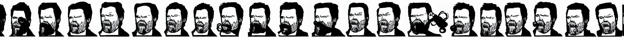 Image similar to 8 consistent progressing frames from a video showing walter white drinking from a water bottle