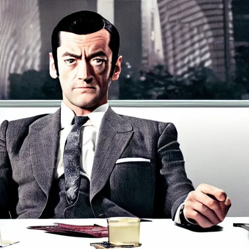 Prompt: still of lupin the third in mad men