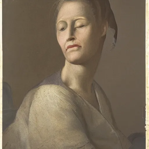 Image similar to portrait of a woman with a scar on her cheek