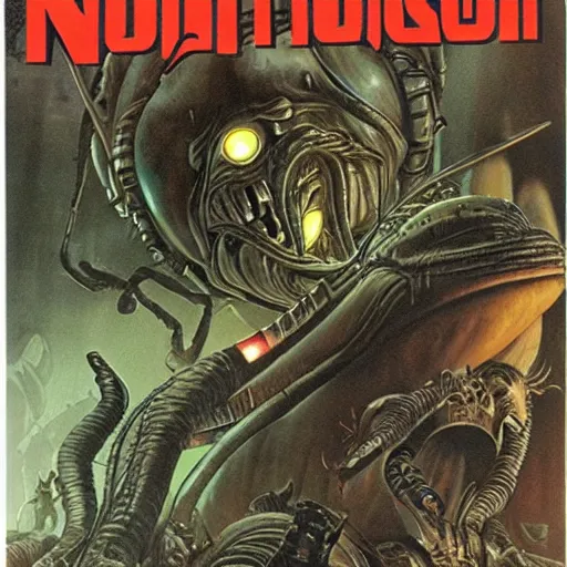 Image similar to the crew of the nostromo playing dungeons & dragons, alien 1 9 7 9, ron cobb, highly detailed, comic book, science fiction, used future