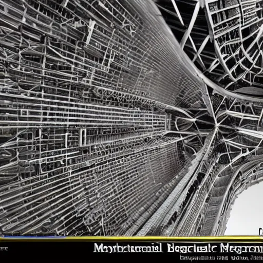 Image similar to complex mechanical megastructure