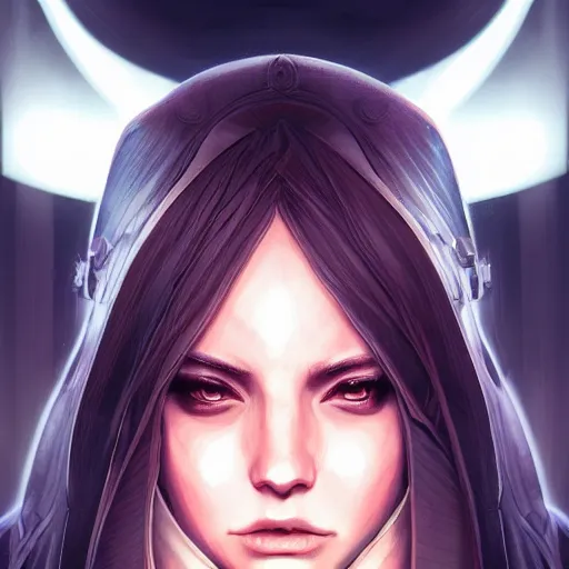 Prompt: female jedi, beautiful and uniquely odd looking, detailed symmetrical close up portrait, intricate complexity, in the style of artgerm and ilya kuvshinov, magic the gathering, star wars art