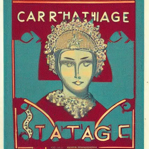 Prompt: Vintage Carthage Icon