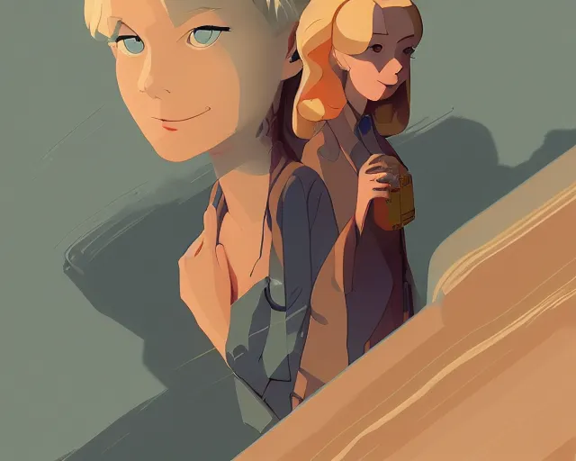 Image similar to a young blond girl with blue eyes science fiction, artstation, elegant, highly detailed, digital painting, concept art, smooth, sharp focus, illustration, art by don bluth and michel ocelot and makoto shinkai and tom whalen and atey ghailan and akihiko yoshida