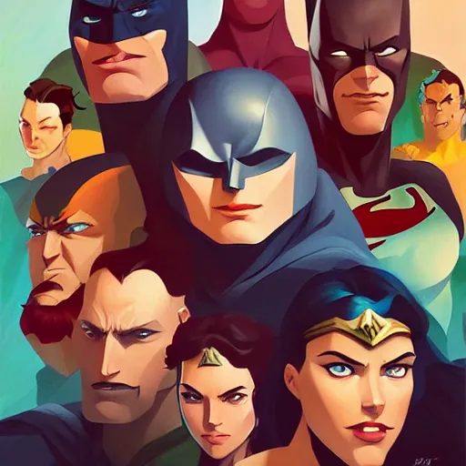 Image similar to face icon stylized minimalist justice league, loftis, cory behance hd by jesper ejsing, by rhads, makoto shinkai and lois van baarle, ilya kuvshinov, rossdraws global illumination