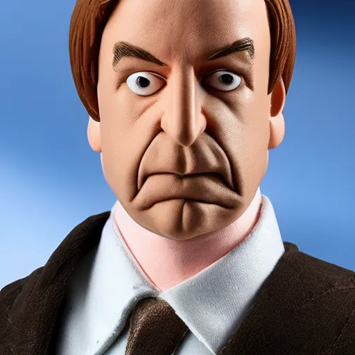 Image similar to saul goodman from better call saul fumo plush, realistic, highly detailed, studio lighting,