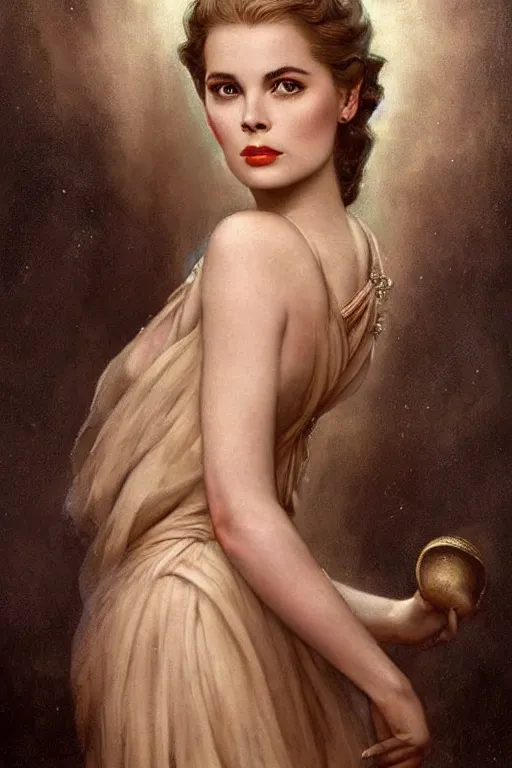 Prompt: a young, enraged, and extremely beautiful grace kelly infected by night by tom bagshaw in the style of a modern gaston bussiere, art nouveau, art deco, surrealism. extremely lush detail. melancholic scene infected by night. perfect composition and lighting. sharp focus. surreal. high - contrast lush surrealistic photorealism. screaming, murderous.