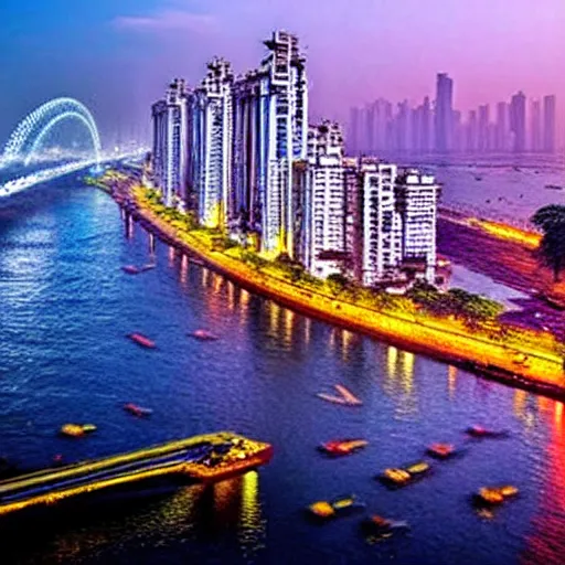 Image similar to mumbai in the future