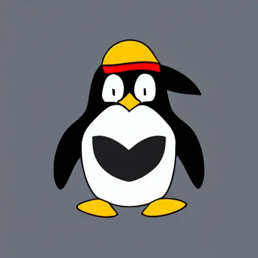 Image similar to a premium vector logo of tux the penguin