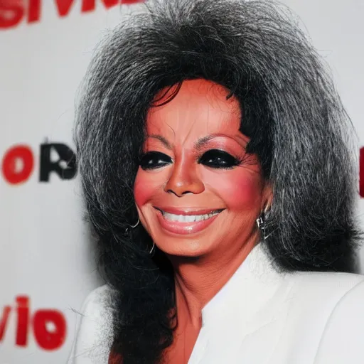 Prompt: diana ross mixed with michael jackson