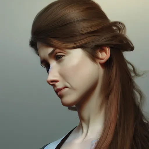 Prompt: woman with long hair and a ponytail, 3 d renderhighly detailed, ray tracing, artstation, concept art, smooth, sharp focus, illustration, art by artgerm and greg rutkowski and alphonse mucha, 8 k