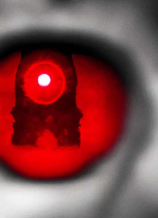 Image similar to hyper realistic ultra realistic chaos magic photo furious red glowing eyes biden, high quality photo, detailed , 8k