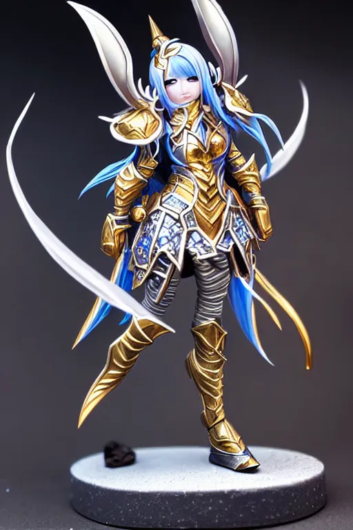 Image similar to sakimi chan, silver fantasy armor with gold filagree, detailed face, tony sart