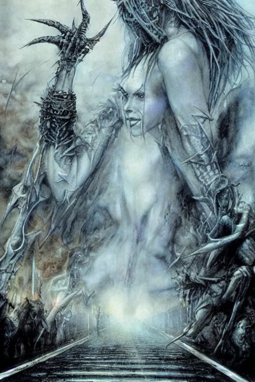 Image similar to highway to hell by luis royo.