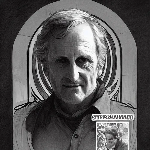 Prompt: amazing lifelike award winning pencil illustration of British actor stephen Lewis trending on art station artgerm Greg rutkowski alphonse mucha cinematic